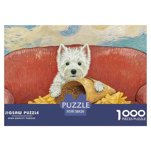 Westie 1000 Teile Puzzle Haustier Hund Für Kinder Ab 12 Jahren Herausforderung Detailreich Spielzeug Lernspiel 38x26cm/1000pcs Westie 1000 Teile Puzzle Haustier Hund Für Kinder Ab 12 Jahren Herausforderung Detailreich Spielzeug Lernspiel 38x26cm/1000pcs von OJASDBDJE