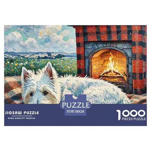 Westie 1000 Teile Puzzle Haustier Hund Geschenke Für Frauen/Männer Entspannend Detailreich Spielzeug Lernspiel 38x26cm/1000pcs Westie 1000 Teile Puzzle Haustier Hund Geschenke Für Frauen/Männer Entspannend Detailreich Spielzeug Lernspiel 38x26cm/1000pcs von OJASDBDJE