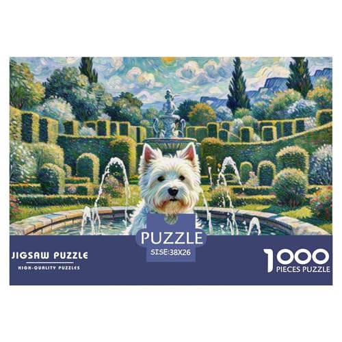 Westie 1000 Teile Puzzle Haustier Hund Geschenke Für Frauen/Männer Herausforderung Detailreich Spaß Lernspiel 38x26cm/1000pcs Westie 1000 Teile Puzzle Haustier Hund Geschenke Für Frauen/Männer Herausforderung Detailreich Spaß Lernspiel 38x26cm/1000pcs von OJASDBDJE