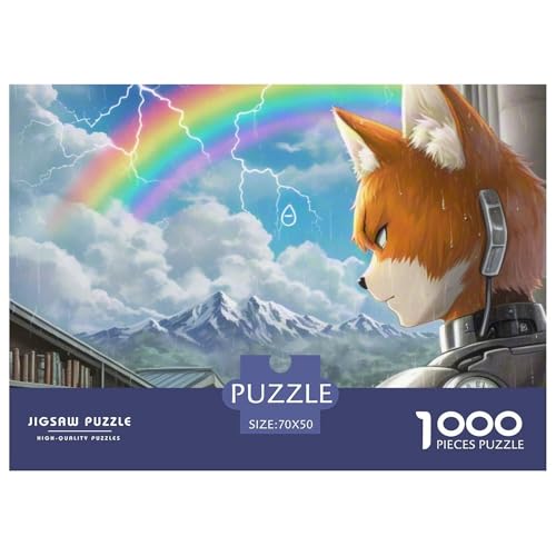 Wetterprophet Fox 1000 Teile Puzzle Magische Fantasie Für Die Ganze Familie Entspannend Detailreich Spielzeug Lernspiel 70x50cm/1000pcs von OJASDBDJE