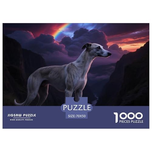 Whippet 1000 Teile Puzzle Haustier Hund Für Kinder Ab 12 Jahren Entspannend Premium-Qualität Spielzeug Lernspiel 70x50cm/1000pcs Whippet 1000 Teile Puzzle Haustier Hund Für Kinder Ab 12 Jahren Entspannend Premium-Qualität Spielzeug Lernspiel 70x50cm/1000pcs von OJASDBDJE