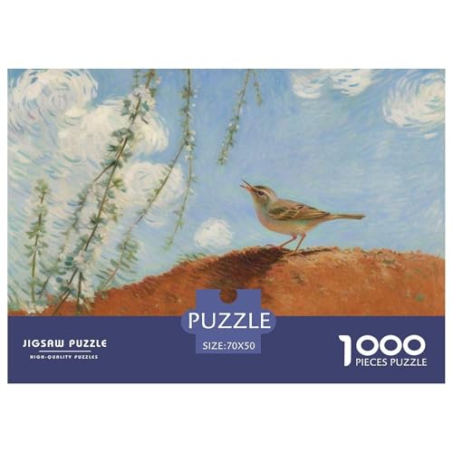 Willow Warbler 1000 Teile Puzzle Vogel Für Kinder Ab 12 Jahren Herausforderung Detailreich Spaß Pädagogisches Spiel 70x50cm/1000pcs von OJASDBDJE