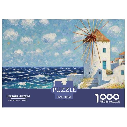 Windmühle 1000 Teile Puzzles Architektur Für Kinder Ab 12 Jahren Entspannend Detailreich Spielzeug Lernspiel 70x50cm/1000pcs Windmühle 1000 Teile Puzzles Architektur Für Kinder Ab 12 Jahren Entspannend Detailreich Spielzeug Lernspiel 70x50cm/1000pcs von OJASDBDJE