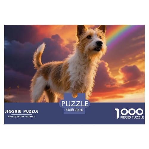 Wire Fox Terrier 1000 Teile Puzzle Haustier Hund Für Die Ganze Familie Entspannend Detailreich Spielzeug Pädagogisches Spiel 38x26cm/1000pcs von OJASDBDJE