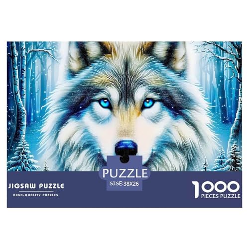 Wolf 1000 Teile Puzzle Tier Für Die Ganze Familie Herausforderung Premium-Qualität Spielzeug Lernspiel 38x26cm/1000pcs Wolf 1000 Teile Puzzle Tier Für Die Ganze Familie Herausforderung Premium-Qualität Spielzeug Lernspiel 38x26cm/1000pcs von OJASDBDJE