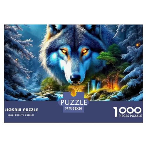 Wolf 1000 Teile Puzzle Tier Für Kinder Ab 12 Jahren Herausforderung Detailreich Spaß Lernspiel 38x26cm/1000pcs Wolf 1000 Teile Puzzle Tier Für Kinder Ab 12 Jahren Herausforderung Detailreich Spaß Lernspiel 38x26cm/1000pcs von OJASDBDJE