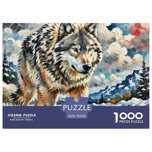 Wolf 1000 Teile Puzzle Tiere Für Die Ganze Familie Entspannend Detailreich Spaß Pädagogisches Spiel 70x50cm/1000pcs Wolf 1000 Teile Puzzle Tiere Für Die Ganze Familie Entspannend Detailreich Spaß Pädagogisches Spiel 70x50cm/1000pcs von OJASDBDJE