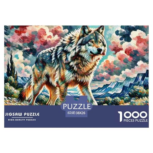 Wolf 1000 Teile Puzzle Tiere Für Kinder Ab 12 Jahren Herausforderung Premium-Qualität Spielzeug Lernspiel 38x26cm/1000pcs Wolf 1000 Teile Puzzle Tiere Für Kinder Ab 12 Jahren Herausforderung Premium-Qualität Spielzeug Lernspiel 38x26cm/1000pcs von OJASDBDJE