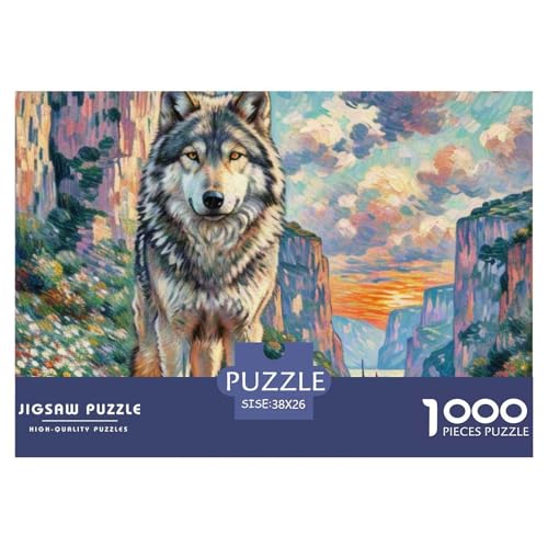 Wolf 1000 Teile Puzzle Tiere Geschenke Für Frauen/Männer Herausforderung Detailreich Spielzeug Lernspiel 38x26cm/1000pcs Wolf 1000 Teile Puzzle Tiere Geschenke Für Frauen/Männer Herausforderung Detailreich Spielzeug Lernspiel 38x26cm/1000pcs von OJASDBDJE