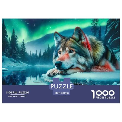 Wolf 1000 Teile Puzzles Tier Für Kinder Ab 12 Jahren Entspannend Detailreich Spielzeug Pädagogisches Spiel 70x50cm/1000pcs Wolf 1000 Teile Puzzles Tier Für Kinder Ab 12 Jahren Entspannend Detailreich Spielzeug Pädagogisches Spiel 70x50cm/1000pcs von OJASDBDJE