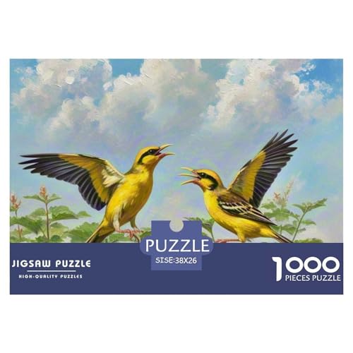 Yellowhammer 1000 Teile Puzzle Vogel Für Die Ganze Familie Entspannend Detailreich Spaß Pädagogisches Spiel 38x26cm/1000pcs von OJASDBDJE