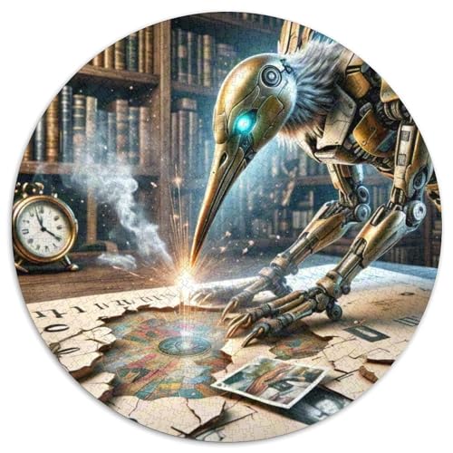 Zeit-Näher-Geier Mit 1000 Teilen Puzzles Magische Fantasie Circular Puzzles Für Erwachsene Und Kinder Pädagogisches Für Erwachsene Kinder Buntes Tier Stressabbau-Spielzeug 1000pcs (67.5x67.5cm) von OJASDBDJE