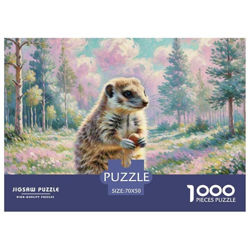 Zucker Glider 1000 Teile Puzzle Tiere Geschenke Für Frauen/Männer Herausforderung Premium-Qualität Spielzeug Lernspiel 70x50cm/1000pcs von OJASDBDJE