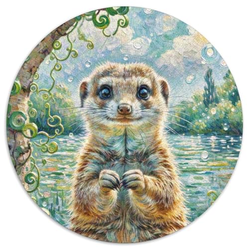 Zucker Glider Mit 1000 Teilen Puzzles Tier Circular Puzzle Für Erwachsene Und Kinder Pädagogisches Für Erwachsene Kinder Buntes Tier Stressabbau-Spielzeug 1000pcs (67.5x67.5cm) von OJASDBDJE