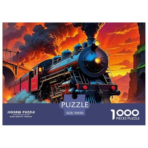 Zug 1000 Teile Puzzle Fantasie Für Die Ganze Familie Entspannend Detailreich Spaß Pädagogisches Spiel 70x50cm/1000pcs Zug 1000 Teile Puzzle Fantasie Für Die Ganze Familie Entspannend Detailreich Spaß Pädagogisches Spiel 70x50cm/1000pcs von OJASDBDJE