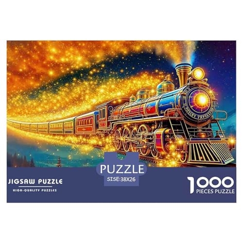 Zug 1000 Teile Puzzle Fantasie Für Die Ganze Familie Entspannend Detailreich Spielzeug Pädagogisches Spiel 38x26cm/1000pcs von OJASDBDJE