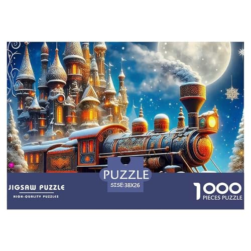 Zug 1000 Teile Puzzle Fantasie Für Die Ganze Familie Entspannend Premium-Qualität Spielzeug Lernspiel 38x26cm/1000pcs Zug 1000 Teile Puzzle Fantasie Für Die Ganze Familie Entspannend Premium-Qualität Spielzeug Lernspiel 38x26cm/1000pcs von OJASDBDJE