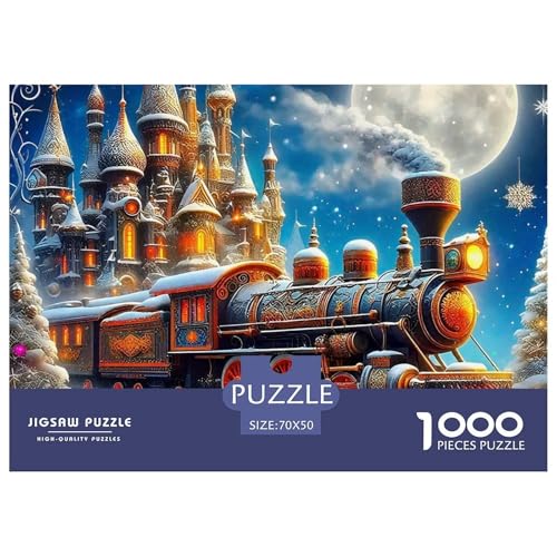 Zug 1000 Teile Puzzles Fantasie Für Kinder Ab 12 Jahren Entspannend Detailreich Spielzeug Pädagogisches Spiel 70x50cm/1000pcs Zug 1000 Teile Puzzles Fantasie Für Kinder Ab 12 Jahren Entspannend Detailreich Spielzeug Pädagogisches Spiel 70x50cm/1000pcs von OJASDBDJE