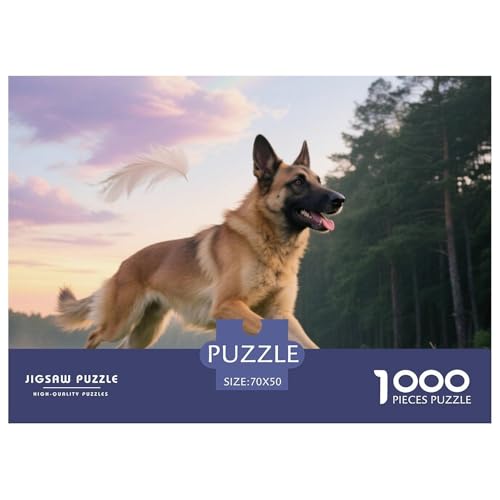 belgischer Malinois 1000 Teile Puzzles Haustier Hund Für Kinder Ab 12 Jahren Entspannend Detailreich Spielzeug Pädagogisches Spiel 70x50cm/1000pcs von OJASDBDJE