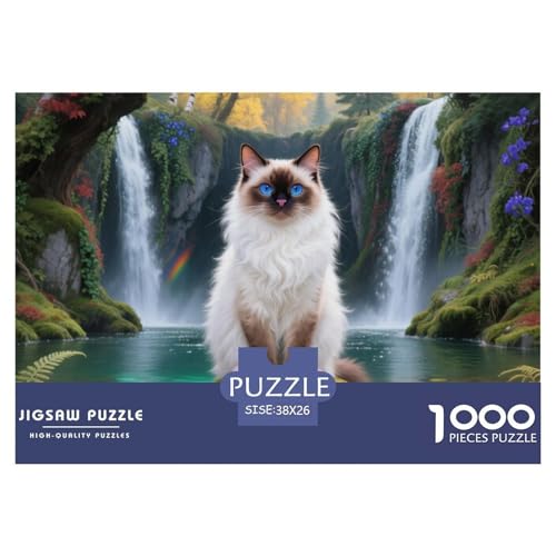 birmanischen 1000 Teile Puzzle Pet Katze Für Die Ganze Familie Entspannend Premium-Qualität Spielzeug Lernspiel 38x26cm/1000pcs birmanischen 1000 Teile Puzzle Pet Katze Für Die Ganze Familie Entspannend Premium-Qualität Spielzeug Lernspiel 38x26cm/1000pcs von OJASDBDJE