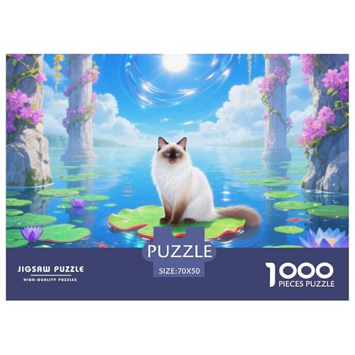 birmanischen 1000 Teile Puzzle Pet Katze Für Die Ganze Familie Herausforderung Detailreich Spaß Pädagogisches Spiel 70x50cm/1000pcs birmanischen 1000 Teile Puzzle Pet Katze Für Die Ganze Familie Herausforderung Detailreich Spaß Pädagogisches Spiel 70x50cm/1000pcs von OJASDBDJE
