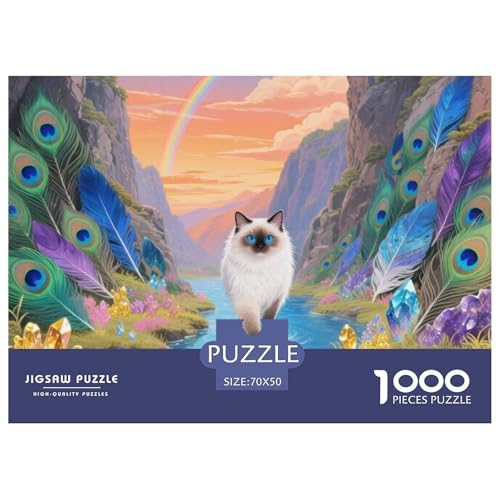 birmanischen 1000 Teile Puzzle Pet Katze Für Die Ganze Familie Herausforderung Detailreich Spielzeug Pädagogisches Spiel 70x50cm/1000pcs birmanischen 1000 Teile Puzzle Pet Katze Für Die Ganze Familie Herausforderung Detailreich Spielzeug Pädagogisches Spiel 70x50cm/1000pcs von OJASDBDJE