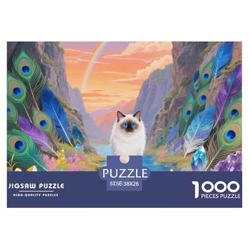 birmanischen 1000 Teile Puzzle Pet Katze Für Kinder Ab 12 Jahren Entspannend Detailreich Spielzeug Lernspiel 38x26cm/1000pcs birmanischen 1000 Teile Puzzle Pet Katze Für Kinder Ab 12 Jahren Entspannend Detailreich Spielzeug Lernspiel 38x26cm/1000pcs von OJASDBDJE