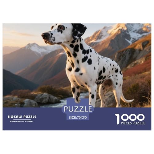 dalmatischen 1000 Teile Puzzle Haustier Hund Für Die Ganze Familie Entspannend Detailreich Spielzeug Lernspiel 70x50cm/1000pcs von OJASDBDJE