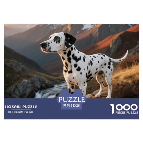 dalmatischen 1000 Teile Puzzle Haustier Hund Für Die Ganze Familie Herausforderung Detailreich Spielzeug Pädagogisches Spiel 38x26cm/1000pcs von OJASDBDJE