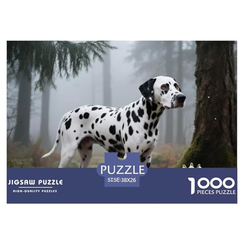 dalmatischen 1000 Teile Puzzle Haustier Hund Für Kinder Ab 12 Jahren Herausforderung Detailreich Spaß Lernspiel 38x26cm/1000pcs von OJASDBDJE