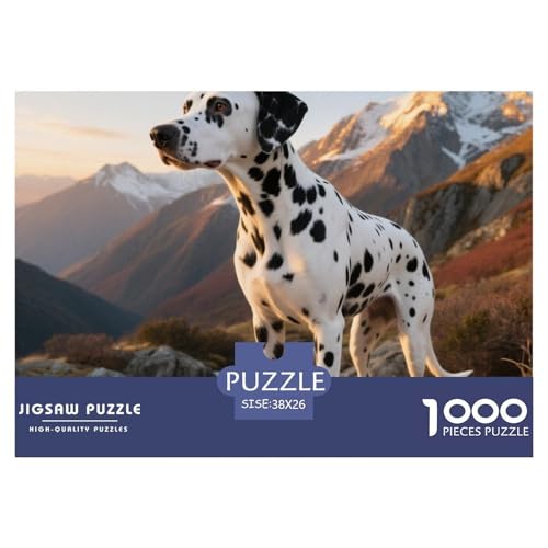 dalmatischen 1000 Teile Puzzle Haustier Hund Für Kinder Ab 12 Jahren Herausforderung Detailreich Spielzeug Lernspiel 38x26cm/1000pcs von OJASDBDJE