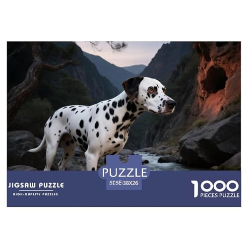 dalmatischen 1000 Teile Puzzles Haustier Hund Für Kinder Ab 12 Jahren Entspannend Detailreich Spielzeug Lernspiel 38x26cm/1000pcs von OJASDBDJE