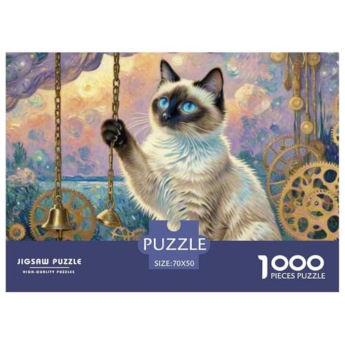siamischen 1000 Teile Puzzle Pet Katze Für Die Ganze Familie Herausforderung Premium-Qualität Spaß Lernspiel 70x50cm/1000pcs siamischen 1000 Teile Puzzle Pet Katze Für Die Ganze Familie Herausforderung Premium-Qualität Spaß Lernspiel 70x50cm/1000pcs von OJASDBDJE