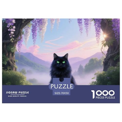 sibirischen 1000 Teile Puzzle Pet Katze Für Die Ganze Familie Entspannend Premium-Qualität Spaß Lernspiel 70x50cm/1000pcs von OJASDBDJE