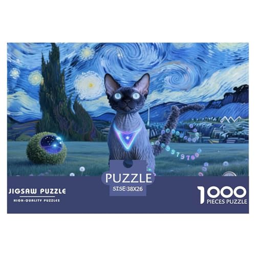 von Devon Rex 1000 Teile Puzzle Pet Katze Geschenke Für Frauen/Männer Herausforderung Detailreich Spaß Lernspiel 38x26cm/1000pcs von Devon Rex 1000 Teile Puzzle Pet Katze Geschenke Für Frauen/Männer Herausforderung Detailreich Spaß Lernspiel 38x26cm/1000pcs von OJASDBDJE