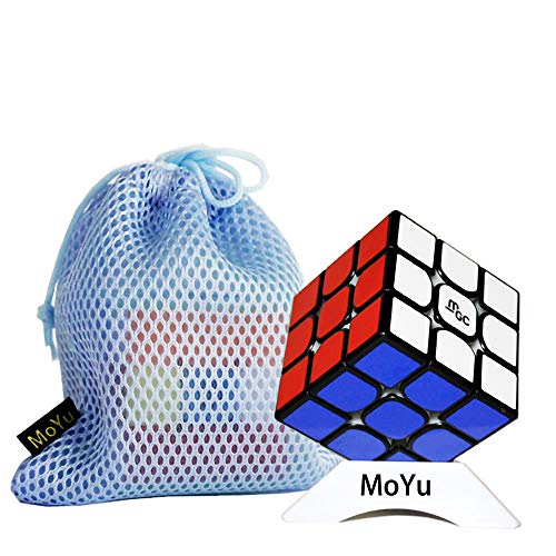 OJIN Yongjun YJ MGC II 3x3 V2 M Geschwindigkeitswürfel YJ MGC V2 3 Schichten 3x3x3 Cube Puzzle mit einem Würfelstativ und Einer Würfeltasche (Schwarz) von OJIN