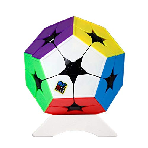 OJIN MoYu MoFang JiaoShi Meilong 2x2 Megaminx Dodekaeder Cube Puzzle Cubing Klassenzimmer Meilong Kibiminx Smooth Puzzle Cube Spezialspielzeug mit einem Würfelstativ von OJIN