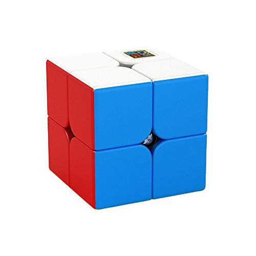 OJIN MoYu MoFang JiaoShi Meilong 2x2 Cube Würfeln Cubing Classroom Klassenzimmer Reibungslos schnelles Twsit-Puzzle Rätsel Würfel Geschwindigkeits-Würfel-Puzzle (2x2 Stickerless) von OJIN