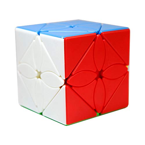 OJIN MoYu MoFang JiaoShi Meilong Serie Meilong Ahornblätter Skewb Stickerless Cube Cubing Klassenzimmer Meilong Smooth Twist Puzzle Cube Spezialspielzeug (Stickerless) von OJIN