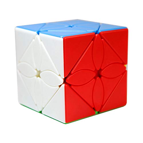 OJIN MoYu MoFang JiaoShi Meilong Serie Meilong Ahornblätter Skewb Stickerless Cube Cubing Klassenzimmer Meilong Smooth Twist Puzzle Cube Spezialspielzeug (Stickerless) von OJIN