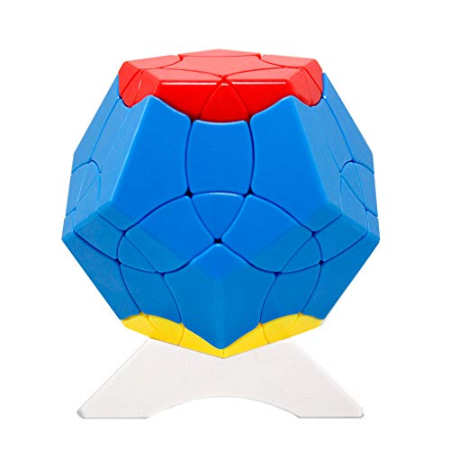 OJIN Hundert Vögel Bainiaochaofeng Serie 12 Oberfläche Megaminx Dodekaeder Würfel Gigaminx Megaminx Würfel Puzzle Spielzeug mit einem Würfel Stativ (Farben zufällig) von OJIN