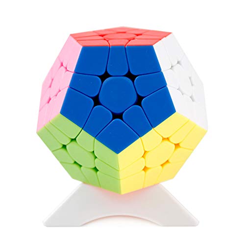 OJIN Mr.M 12 Oberfläche 3x3 Megaminx M Dodekaederwürfel Gigaminx Megaminx Mattierte Oberfläche Glattes Drehpuzzle Würfel Glattes Puzzle mit einem Würfelstativ(Stickerless) von OJIN