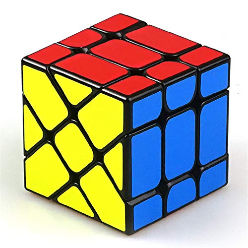 OJIN YONGJUN YJ Fischer Yileng V2 Würfel 3x3x3 Form Mod Twisty Puzzle Brain Teaser Puzzle (Schwarz) von OJIN