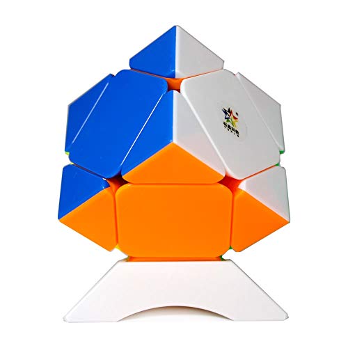 OJIN YuXin Zhisheng Schwarz Kylin Serie Stickerless Version Skewb Cube Reibungslos schnell Twsit Puzzle Rätselwürfel mit einem Würfelstativ (Skewb) von Oostifun