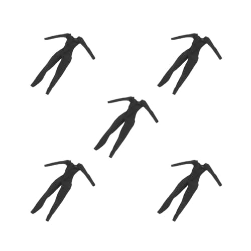 5er-Set weiblicher Puppen-Overall für 1:6 Actionfigur, weibliche Soldatenpuppe, Damen, Schwarz von OJREEUB