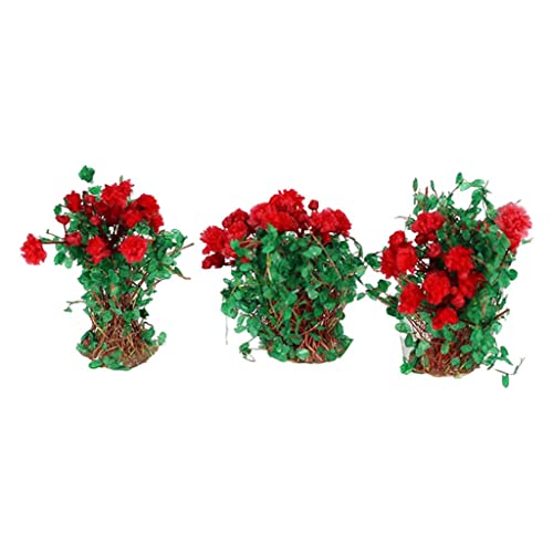 OJREEUB 3 x Miniaturblume DIY Modellbau Landschaft Künstliche Blume Rose Blume 4cm OJREEUB 3 x Miniaturblume DIY Modellbau Landschaft Künstliche Blume Rose Blume 4cm von OJREEUB