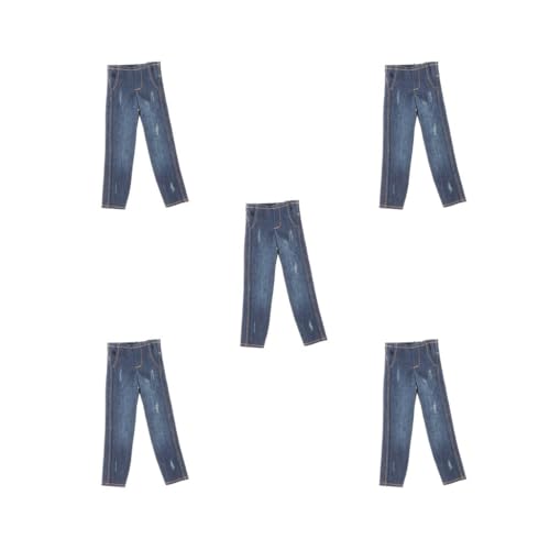 OJREEUB 5 Set mit 1/12 Maßstab Actionfiguren Jeans Kostüm für 15,2 cm große Actionfiguren Puppenmodell blau OJREEUB 5 Set mit 1/12 Maßstab Actionfiguren Jeans Kostüm für 15,2 cm große Actionfiguren Puppenmodell blau von OJREEUB