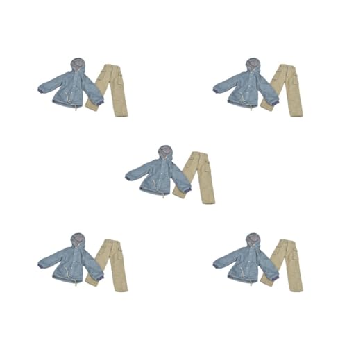 OJREEUB 5 Set mit 1/6 Figuren, Mantel, Hose, Figuren-Kostüm, für 30,5 cm große Actionfiguren, Zubehör, grüne Hose OJREEUB 5 Set mit 1/6 Figuren, Mantel, Hose, Figuren-Kostüm, für 30,5 cm große Actionfiguren, Zubehör, grüne Hose von OJREEUB