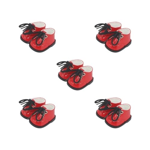 OJREEUB 5 Set mit 1 Paar Puppenschuhen, handgemachte Stiefel für Anhänger, Puppe, Kinder, Alter 5-7, 8-10 Jahre OJREEUB 5 Set mit 1 Paar Puppenschuhen, handgemachte Stiefel für Anhänger, Puppe, Kinder, Alter 5-7, 8-10 Jahre von OJREEUB