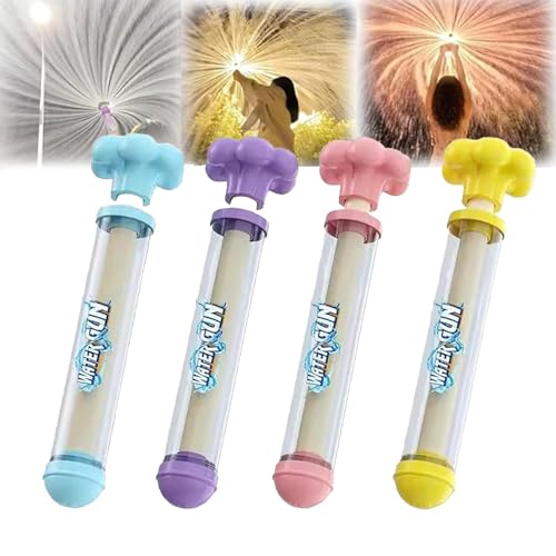 OKESYO Feuerwerk Wasserpistole, 4 Stück Wasserpistolen mit Feuerwerk Effekt, Romantische Waters Fun Pool Spielzeug, Wasserspielzeug Kinder Outdoor für Poolpartys, Feiern, Familienfeiern OKESYO Feuerwerk Wasserpistole, 4 Stück Wasserpistolen mit Feuerwerk Effekt, Romantische Waters Fun Pool Spielzeug, Wasserspielzeug Kinder Outdoor für Poolpartys, Feiern, Familienfeiern von OKESYO